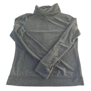 Lou & Grey‎ Heathered Gray Lightweight Turtleneck Size Small